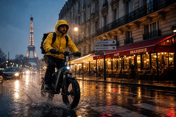 Vélo électrique sous la pluie et en hiver : guide de survie complet