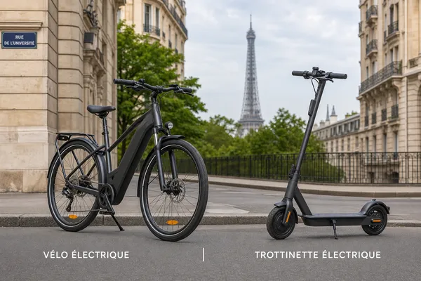 Vélo électrique vs trottinette électrique : lequel choisir en ville ?