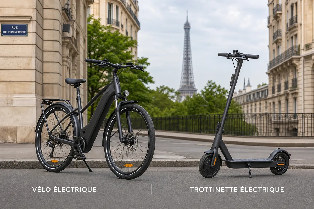 Vélo électrique vs trottinette électrique : lequel choisir en ville ?